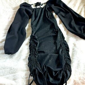 Beautiful sparkly fitted dress black